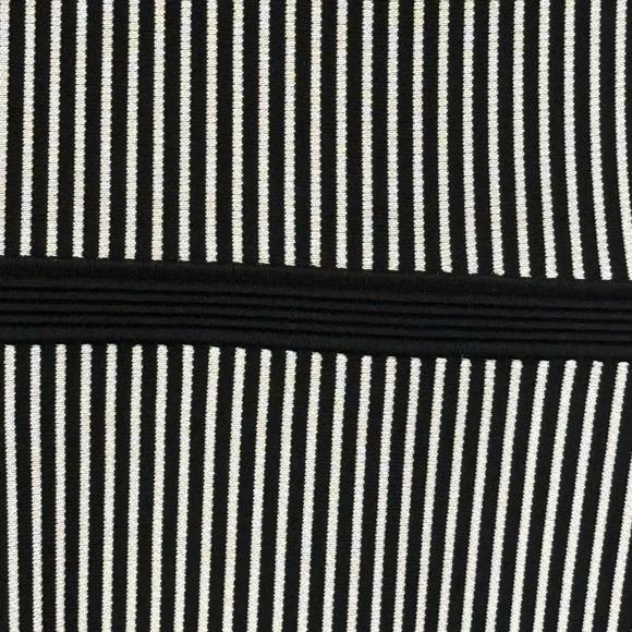 Shoshanna Sinead Knit Fluted Hem Dress Black White Size Small - Picture 5 of 7